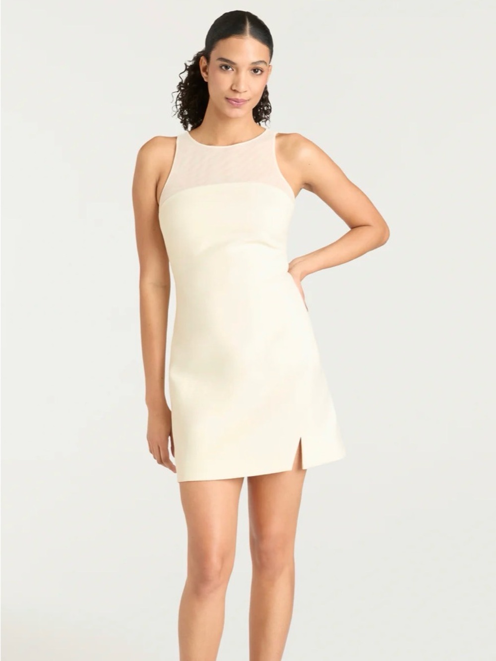 Cinq à Sept Elson Mini Dress in Ivory Cream | 80% Off Retail | Sz 4